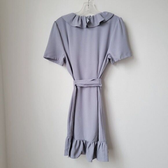 fashion NOVA Attention Grabber Ruffle Mini Dress Size Medium - Picture 12 of 14
